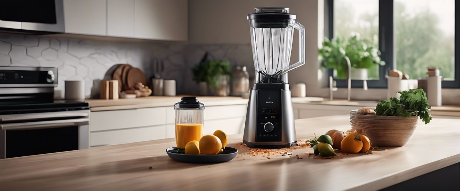 A modern energy-efficient blender.