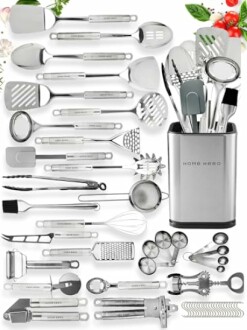 Home Hero Stainless Steel Kitchen Utensils Set