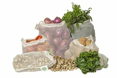 Reusable Cotton Mesh Produce Bags