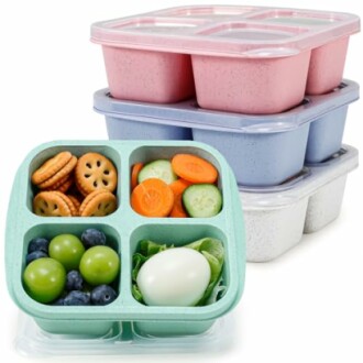 Caperci Wheat Straw Lunchable Snack Containers